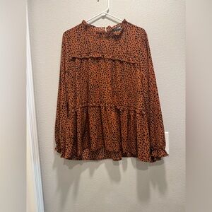 PrettyGarden Leopard Print Top